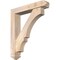 Ekena Millwork Balboa Arts and Crafts Smooth Bracket w/ Offset Brace, Douglas Fir, 5 1/2"W x 28"D x 32"H BKT0604X28X32BOA03SDF - alternate 1